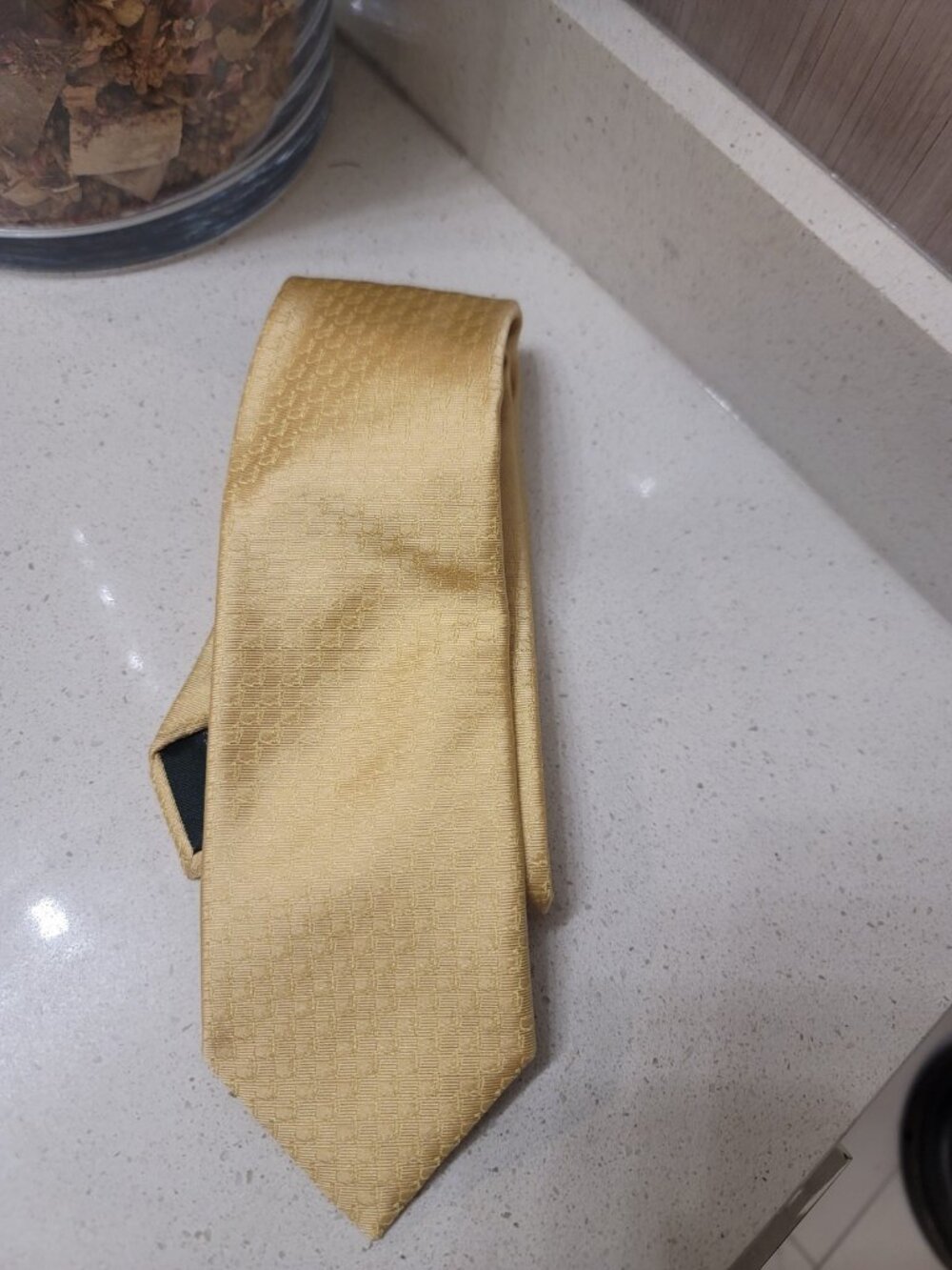 Masters Golf Tournament Silk Tie Yellow Augusta National Made in Italy